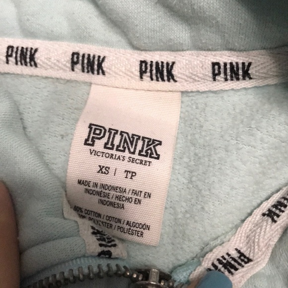 VS PINK CUTOFF QUARTER ZIP - Picture 4 of 4
